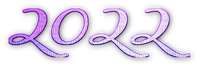 soave new year text 2022 purple - zdarma png