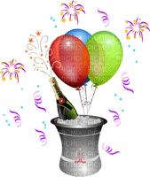 patymirabelle champagne,ballons - Free PNG