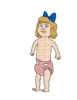 Cartoon baby girl - бесплатно png