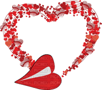 Frame. Hearts. Red. Leila - zdarma png