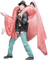 soave bollywood Shahrukh khan couple pink teal - 免费PNG