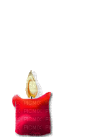 Red Candle - Безплатен анимиран GIF