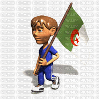 علم الجزائر - Бесплатный анимированный гифка