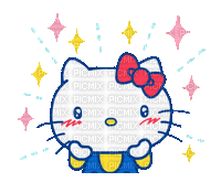 Hello kitty cute mignon kawaii gif sticker - Ingyenes animált GIF