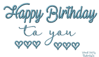 text-happy birthday-blå-minou52 - Free PNG