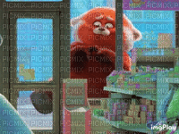 red rot panda mei mei - Ilmainen animoitu GIF