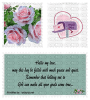 flower,rose,heart,text,texte,mail - kostenlos png