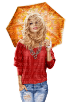 Kaz_Creations Woman Femme Colours Colour-Girls Umbrella - png gratis