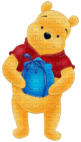 Winnie Pooh with Gift - nemokama png