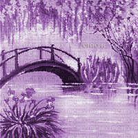 Y.A.M._Japan Landscape purple - Бесплатный анимированный гифка