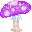 Pixel Purple Mushroom - zdarma png