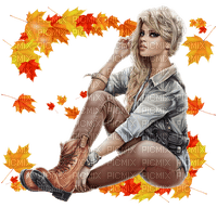 Woman. Fall. Autumn. Leila - kostenlos png