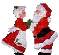 Santa and Mrs Claus bp - Kostenlose animierte GIFs