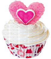 Cupcake.Heart.Pink.White.Purple.Red - ilmainen png