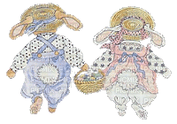 easter bunny pair gif paques  couple lapin