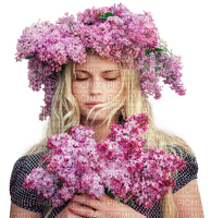 Spring Lilac Woman - besplatni png