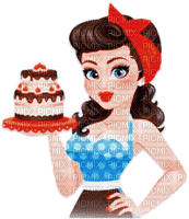 soave woman vintage rockabilly birthday cake - фрее пнг