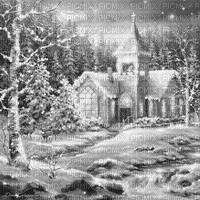 Y.A.M._Winter background black-white - 無料のアニメーション GIF
