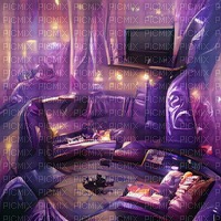 Purple Gaming Room - darmowe png