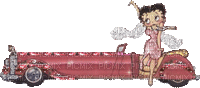 BETTY BOOP LIMO - Darmowy animowany GIF