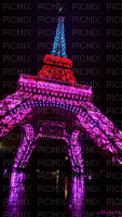 fond,Paris,GIF animation,multicolor,art,Adam64 - Бесплатный анимированный гифка