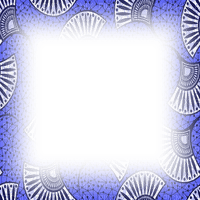 african blue texture frame by dolceluna - darmowe png
