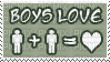 boys love guy plus guy equals love stamp - PNG gratuit