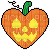 Halloween pumpkin heart - GIF animé gratuit
