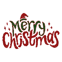 Merry Christmas text - Animovaný GIF zadarmo