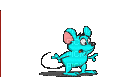 minou-mouse-scared-animated - Δωρεάν κινούμενο GIF
