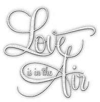 soave text love is in the air white - gratis png