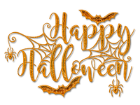 happy halloween text kikkapink