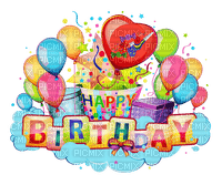birthday text lettre word party - ingyenes png