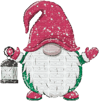 soave christmas winter animated deco gnome - Бесплатный анимированный гифка
