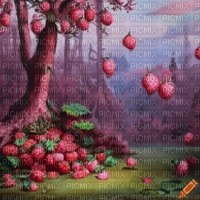 Pink Strawberries Tree - darmowe png