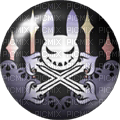 Skull Rabbit Pin #167 - The World Ends With You - PNG gratuit