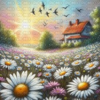 Background - Daisy - gratis png