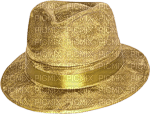 Kaz_Creations Gold Deco Scrap Hat - gratis png