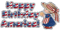 Happy birthday america! - Darmowy animowany GIF