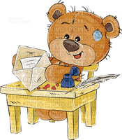 Teddy, letter, love. Leila - zdarma png