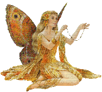 yellow fairy laurachan - Gratis geanimeerde GIF