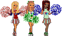 3 Cheerleaders - GIF animé gratuit