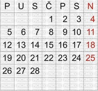 Kalendar - besplatni png