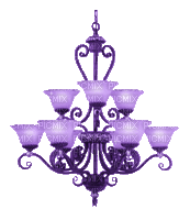 purple chandelier - GIF animate gratis
