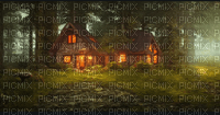 cottage in woods - gratis png