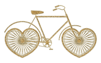 Vélo Coeur Jaune:) - gratis png