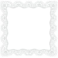 frame-rund-spets-lace-vit - Free PNG
