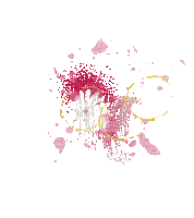 blob goutte klecks flower fleur art effect overlay deco tube spring summer pink ete - Δωρεάν κινούμενο GIF