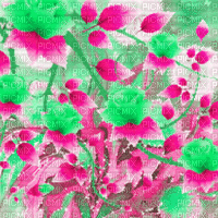 BG / spring.flowers.green.pink.idca - Gratis geanimeerde GIF