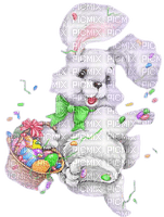 kikkapink vintage easter rabbit bunny - darmowe png